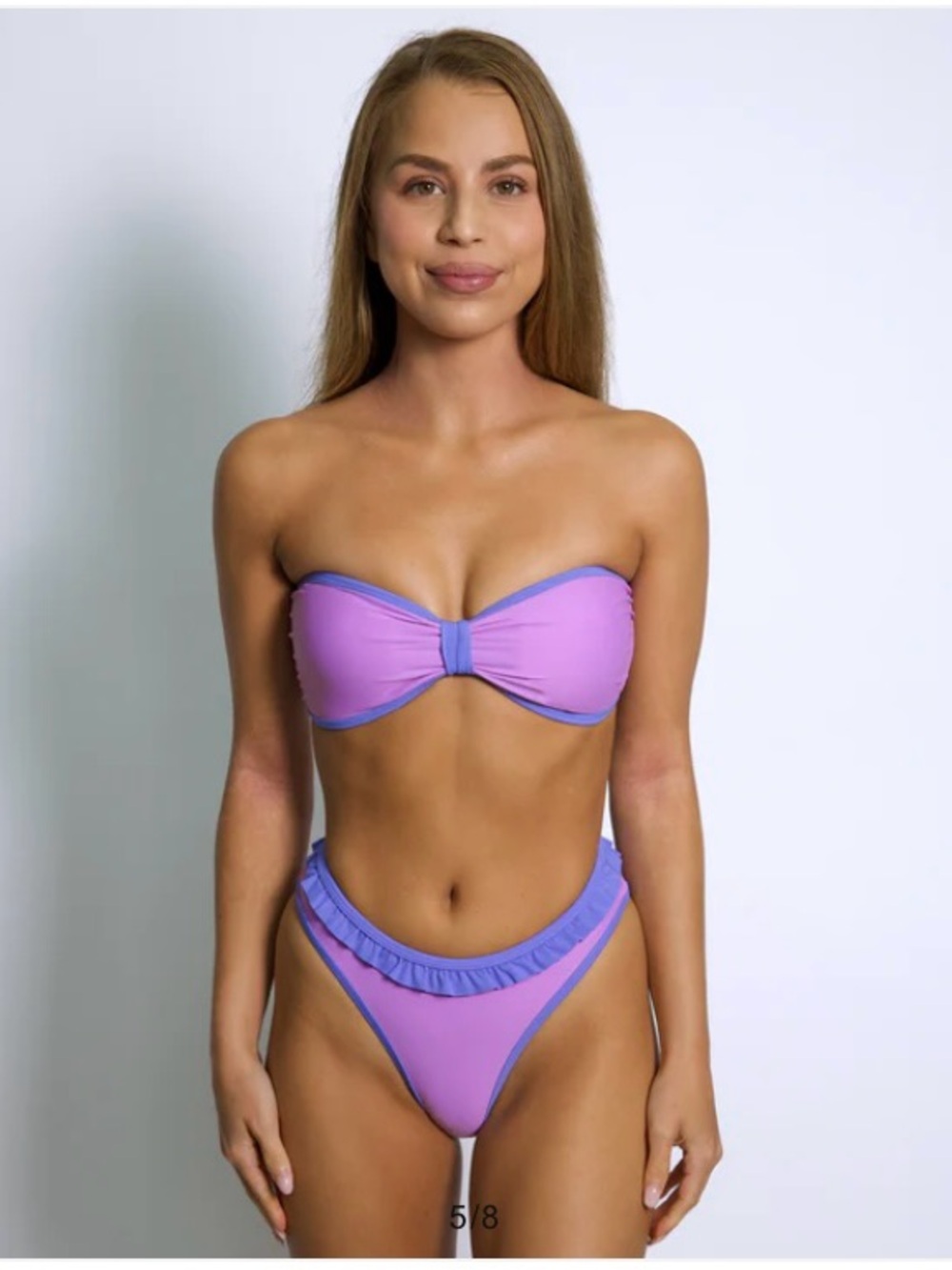 93 play stree Jessie ruffle classic bikini bottom in lavender